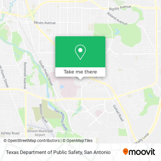 Texas Department of Public Safety map