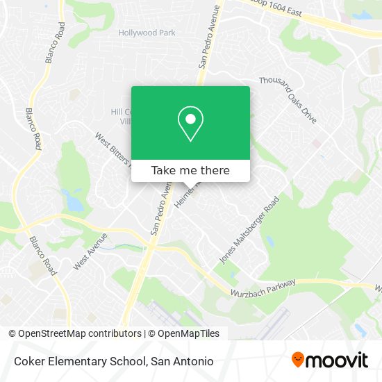 Coker Elementary School map