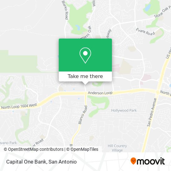 Capital One Bank map