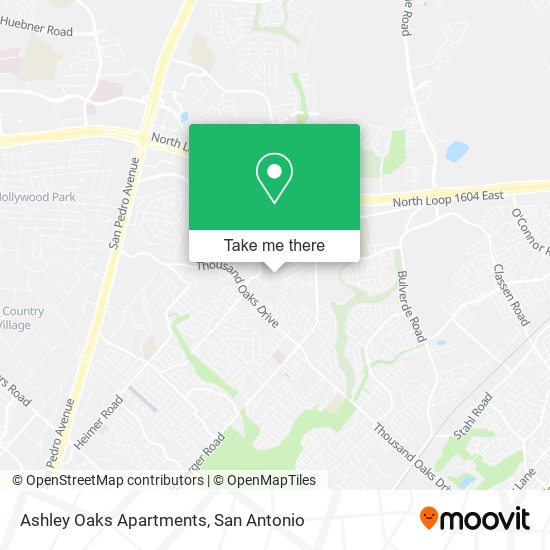 Ashley Oaks Apartments map
