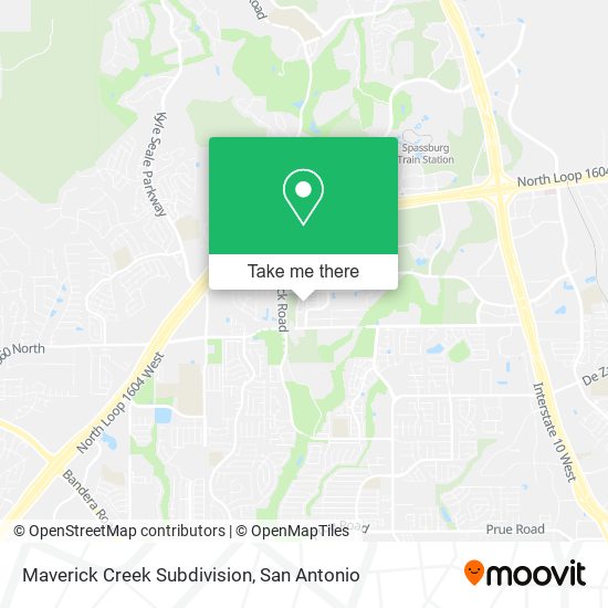 Mapa de Maverick Creek Subdivision