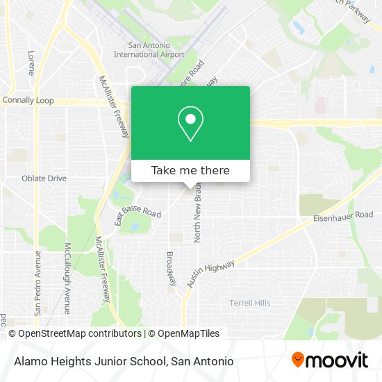 Alamo Heights Junior School map