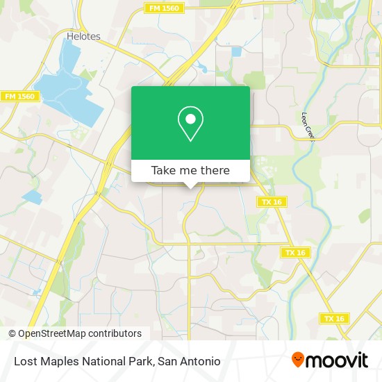 Lost Maples National Park map