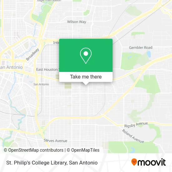 St. Philip's College Library map