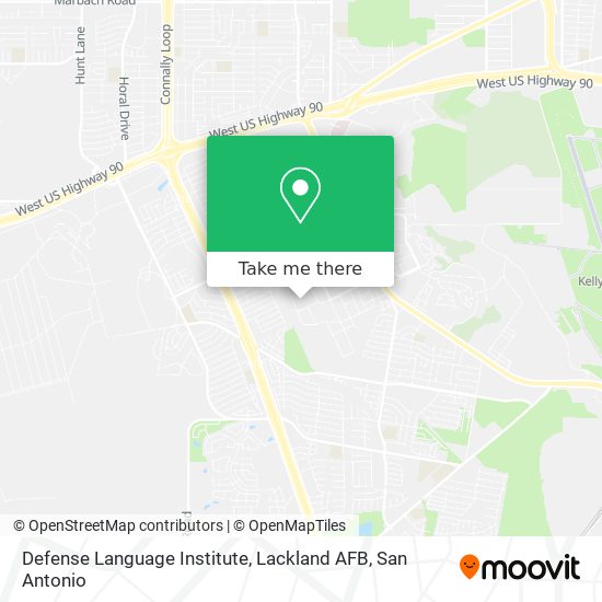 Mapa de Defense Language Institute, Lackland AFB
