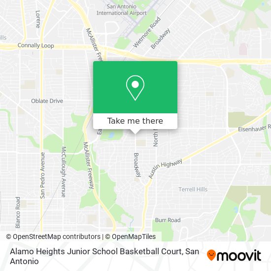 Mapa de Alamo Heights Junior School Basketball Court