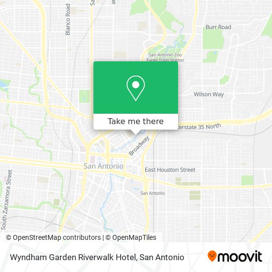 Mapa de Wyndham Garden Riverwalk Hotel