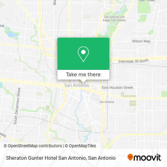 Sheraton Gunter Hotel San Antonio map