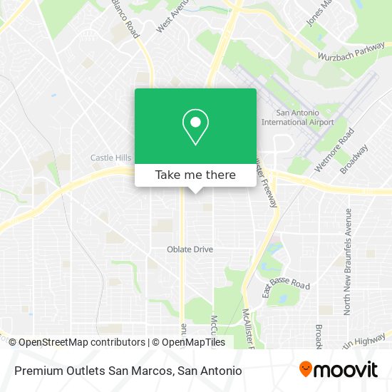 Premium Outlets San Marcos map