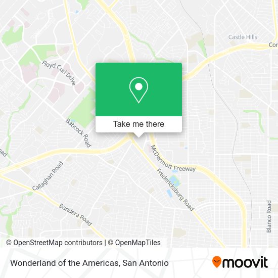 Wonderland of the Americas map