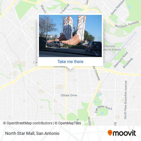 How to get to North Star Mall in San Antonio by Bus?