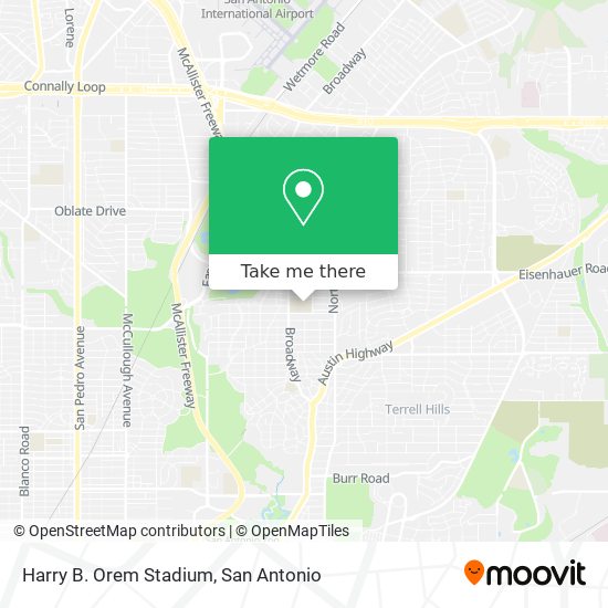 Mapa de Harry B. Orem Stadium