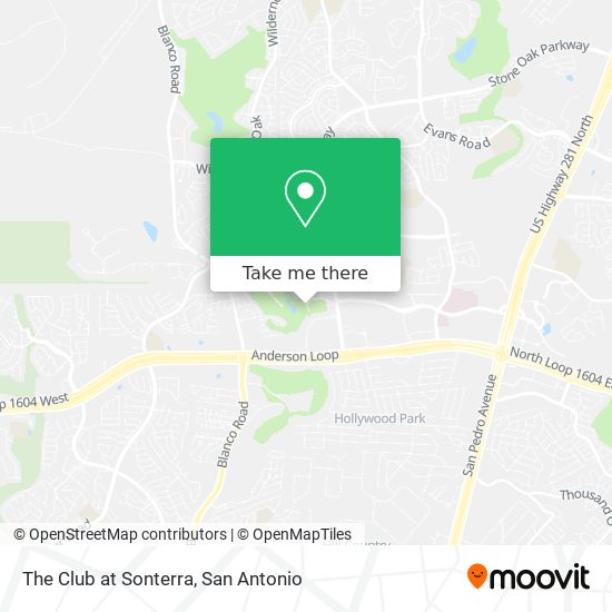 The Club at Sonterra map