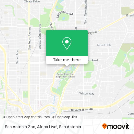 San Antonio Zoo, Africa Live! map