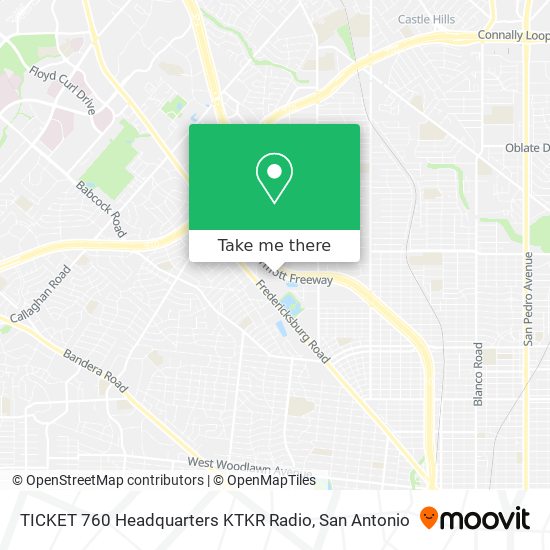 TICKET 760 Headquarters KTKR Radio map