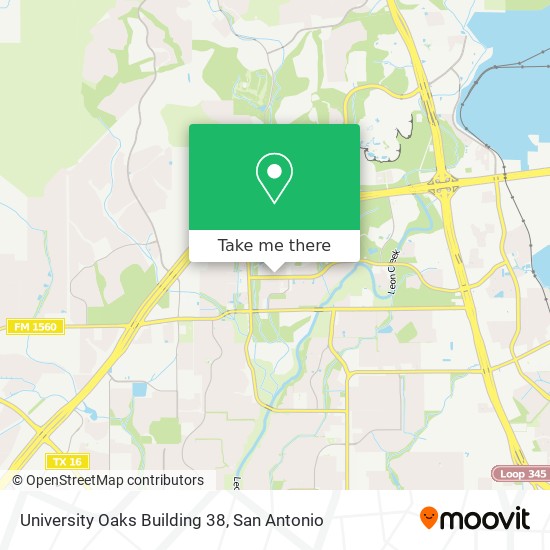 University Oaks Building 38 map
