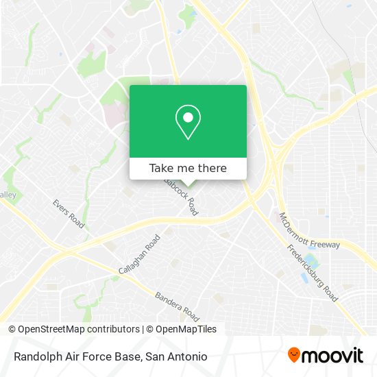 Randolph Air Force Base map