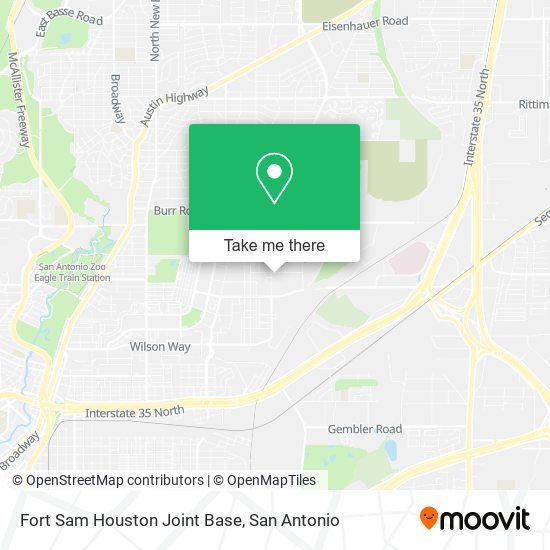 Fort Sam Houston Joint Base map