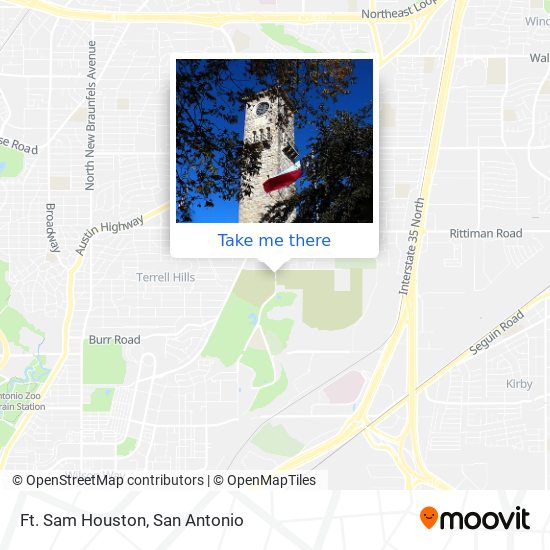 Ft Sam Houston Map How To Get To Ft. Sam Houston In San Antonio By Bus
