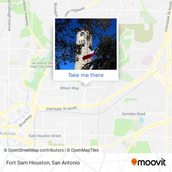 Fort Sam Houston map