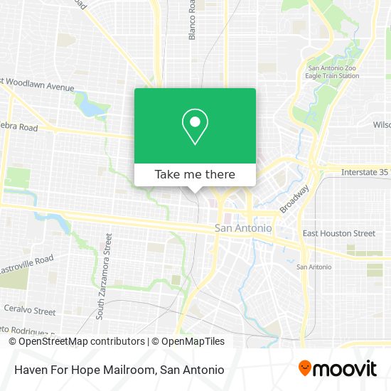 Mapa de Haven For Hope Mailroom
