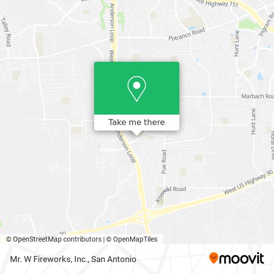 Mapa de Mr. W Fireworks, Inc.