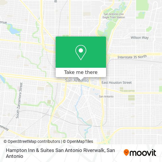 Hampton Inn & Suites San Antonio Riverwalk map