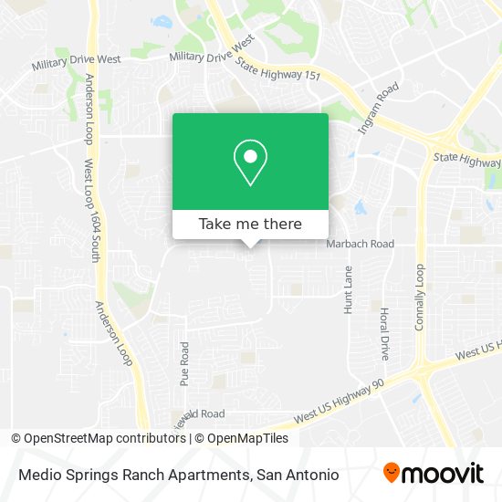 Mapa de Medio Springs Ranch Apartments