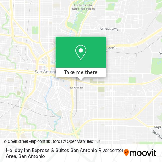 Holiday Inn Express & Suites San Antonio Rivercenter Area map
