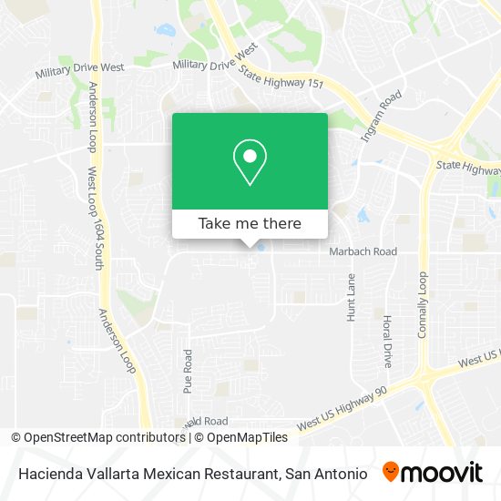 Hacienda Vallarta Mexican Restaurant map