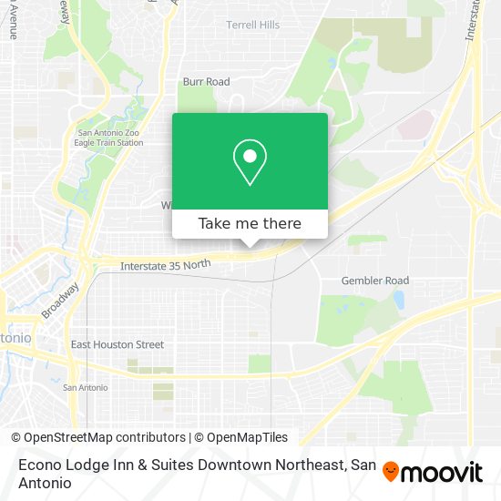 Econo Lodge Inn & Suites Downtown Northeast map