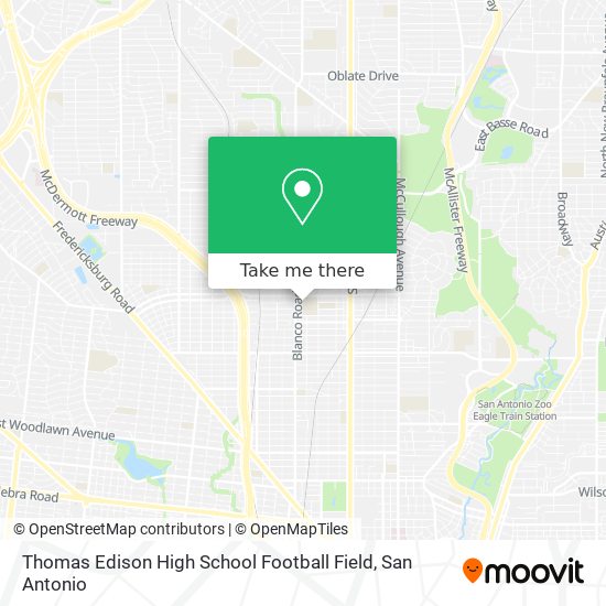 Thomas Edison High School Football Field map