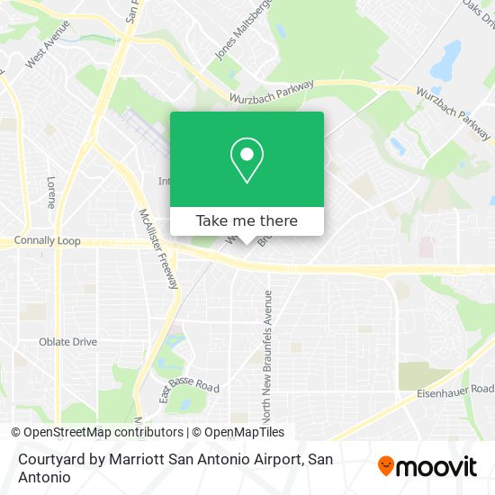 Courtyard by Marriott San Antonio Airport map