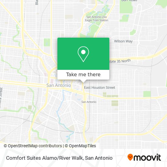 Comfort Suites Alamo / River Walk map