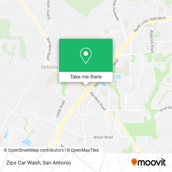 Mapa de Zips Car Wash