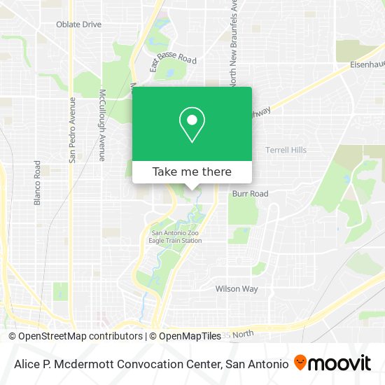 Alice P. Mcdermott Convocation Center map