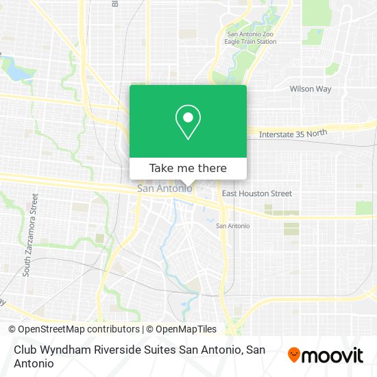 Mapa de Club Wyndham Riverside Suites San Antonio