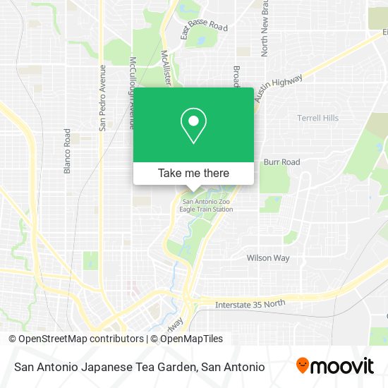 San Antonio Japanese Tea Garden map