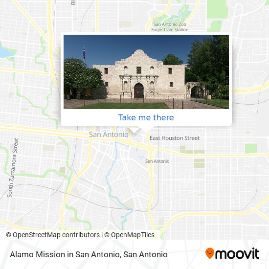 Mapa de Alamo Mission in San Antonio