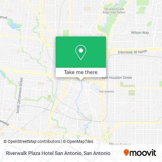 Mapa de Riverwalk Plaza Hotel San Antonio
