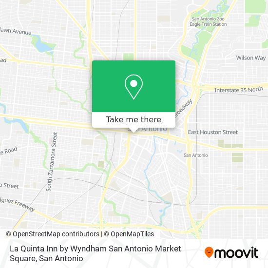 La Quinta Inn by Wyndham San Antonio Market Square map