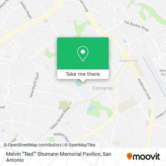 Melvin ""Red"" Shumann Memorial Pavilion map