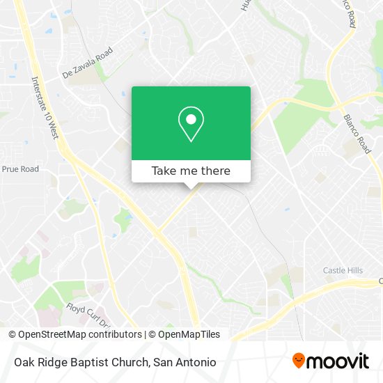 Mapa de Oak Ridge Baptist Church