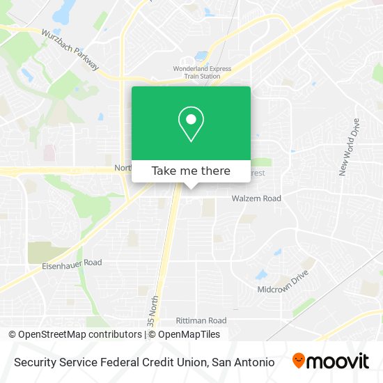 Mapa de Security Service Federal Credit Union