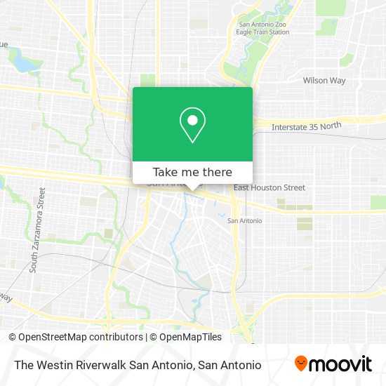 The Westin Riverwalk San Antonio map