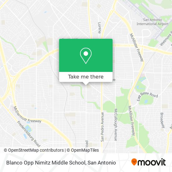 Blanco Opp Nimitz Middle School map