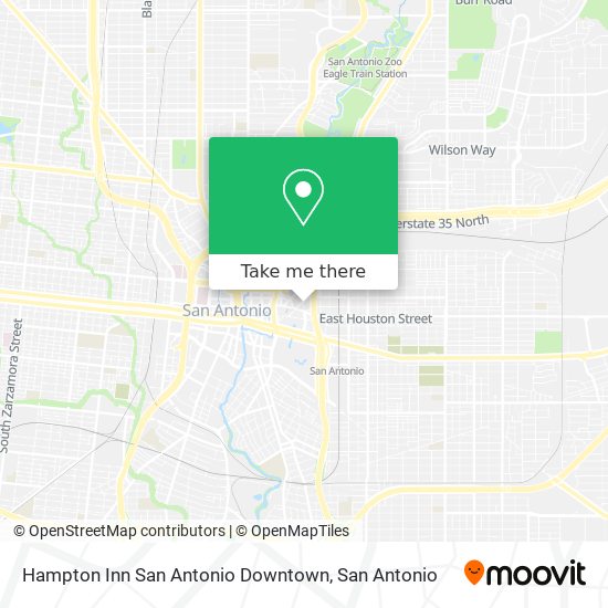 Hampton Inn San Antonio Downtown map