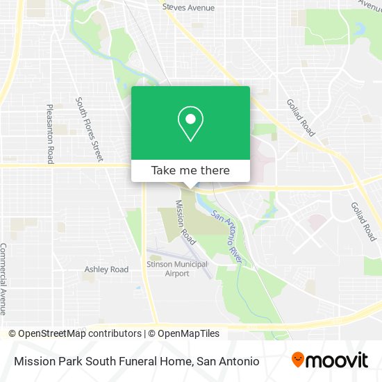Mission Park South Funeral Home map