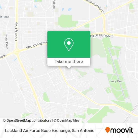 Mapa de Lackland Air Force Base Exchange