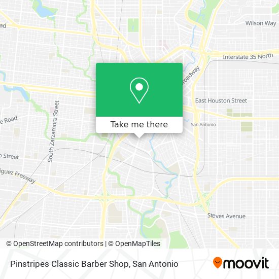 Pinstripes Classic Barber Shop map